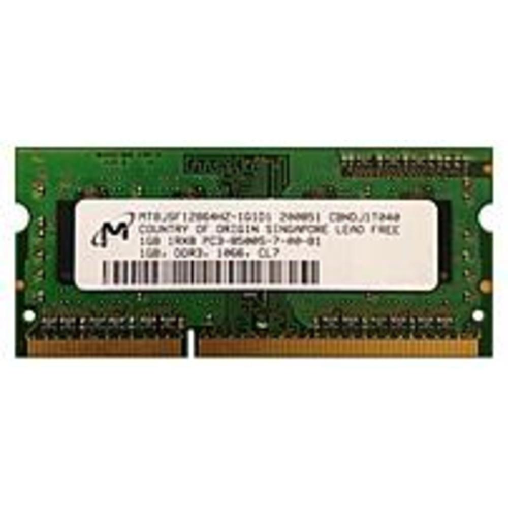 Micron MT8JSF12864HZ-1G1D1 1.5 V Memory Module - 1 GB DDR3 - PC3-8500 - CL7 - 204-Pin SODIMM - Non-ECC Micron MT8JSF12864HZ-1G1D1 1.5 V Memory Module - 1 GB DDR3 - PC3-8500 - CL7 - 204-Pin SODIMM - Non-ECC