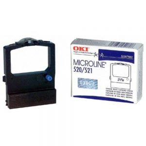 Okidata 52107001 Ribbon Cartridge for ML520/521 Printer - Black