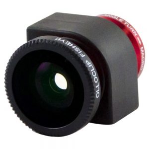 Olloclip FishEye/WideAngle/Macro 3-in-1 Lens for iPhone 4/4S - Red - OC-IPH4-FWM-R