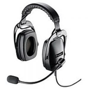 Plantronics 92073-01 Dual Channel Headset with Quick Release - Black