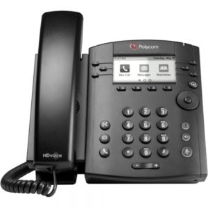 Polycom VVX 300 IP Phone - 6 x Total Line - VoIP - Speakerphone - 2 x Network (RJ-45) - PoE Ports