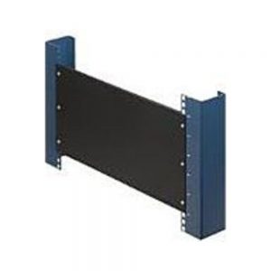 Rack Solutions 1U Filler Panel with Stability Flanges - Steel - Black - 1 Pack