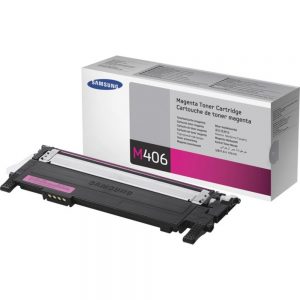 Samsung CLT-M406S Original Toner Cartridge - Laser - 1000 Pages - Magenta - 1 Each