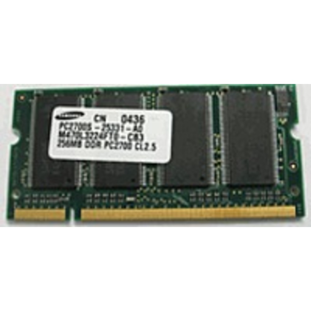 Samsung M470L3224FT0-CB3 256 MB Laptop Memory - DDR SDRAM - 333 MHz PC2700 - 200-pin SODIMM - CL2.5 Samsung M470L3224FT0-CB3 256 MB Laptop Memory - DDR SDRAM - 333 MHz PC2700 - 200-pin SODIMM - CL2.5