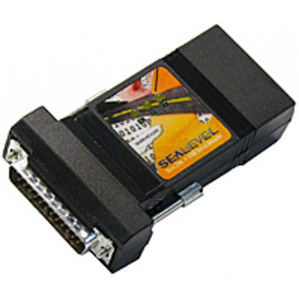 SeaLevel 2104-ROHS-SG USB to RS-422/485/530 Serial Adapter - DB25M - 921.6 Kbps - Black SeaLevel 2104-ROHS-SG USB to RS-422/485/530 Serial Adapter - DB25M - 921.6 Kbps - Black