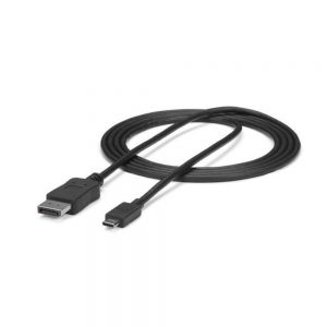 StarTech CDP2DPMM6B USB Type-C to DisplayPort Cable - Thunderbolt 3 Compatible - 6 Feet - 4K 60 Hz - Black
