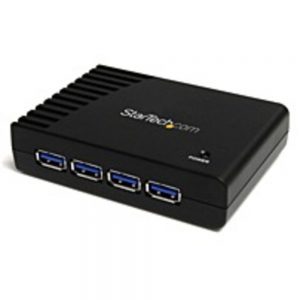 StarTech ST4300USB3 4-Port SuperSpeed USB 3.0 Hub - Black