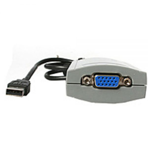 StarTech USB2VGA USB 2.0 to VGA External Dual or Multi Monitor Video Adapter - Gray