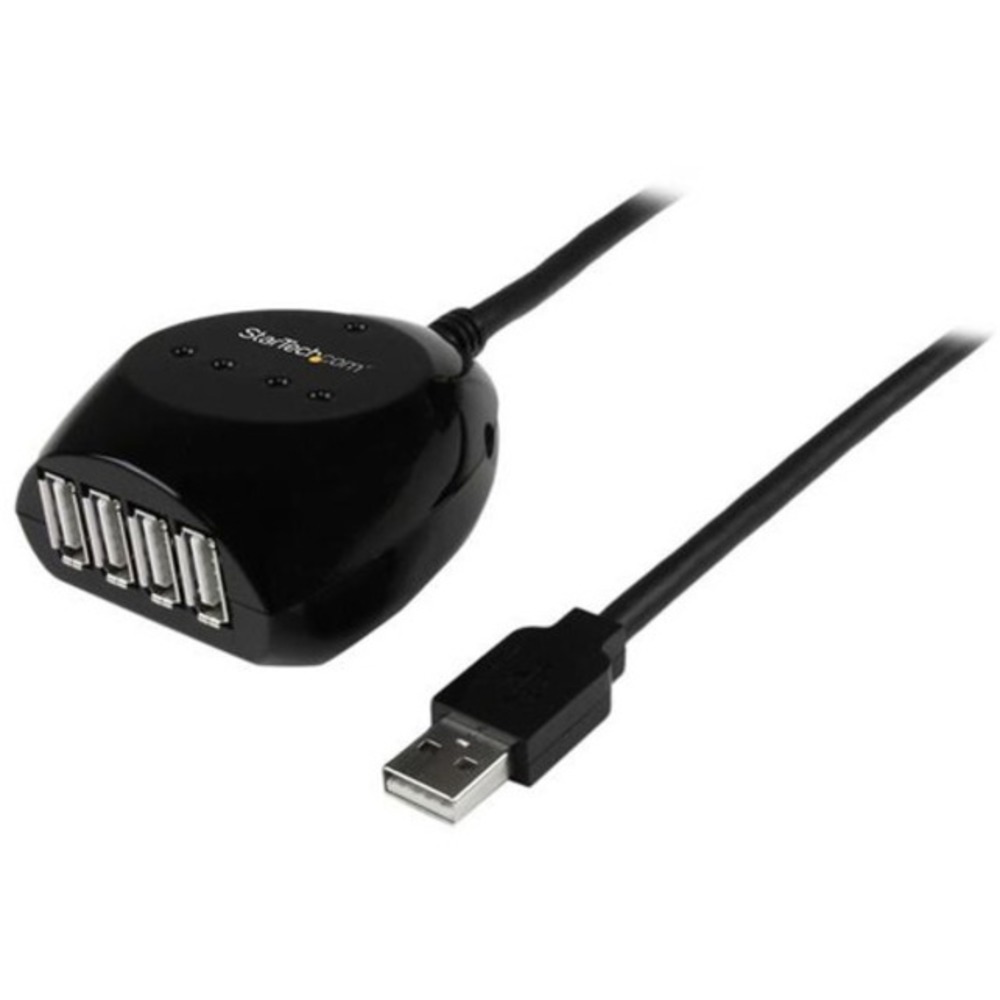 StarTech.com 15m USB 2.0 Active Cable with 4 Port Hub - USB - External - 4 USB Port(s) - 4 USB 2.0 Port(s) StarTech.com 15m USB 2.0 Active Cable with 4 Port Hub - USB - External - 4 USB Port(s) - 4 USB 2.0 Port(s)