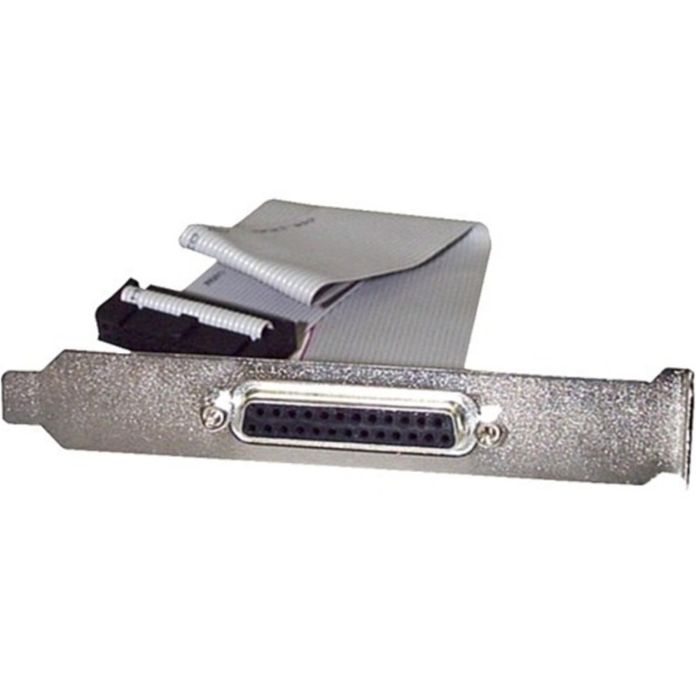 StarTech.com 16in DB25 Parallel Female to IDC 25 Pin Header Slot Plate - 16 - 1 x DB-25 Female Parallel - 1 x IDC Female Parallel - Gray StarTech.com 16in DB25 Parallel Female to IDC 25 Pin Header Slot Plate - 16 - 1 x DB-25 Female Parallel - 1 x IDC Female Parallel - Gray