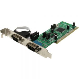 StarTech.com 2 Port PCI RS422/485 Serial Adapter Card with 161050 UART - 2 x 9-pin DB-9 Male RS-422/485 Serial Universal PCI