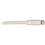Steren RG6 High-Grade Coaxial Cable - F Connector - F Connector - 25ft - White