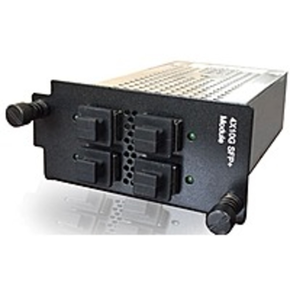 Transition Networks (4) Port Dual Speed 1000/10G SFP Module - For Data Networking10 Gigabit Ethernet - 10GBase-X4 x Expansion Slots - SFP+ Transition Networks (4) Port Dual Speed 1000/10G SFP Module - For Data Networking10 Gigabit Ethernet - 10GBase-X4 x Expansion Slots - SFP+