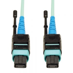 Tripp Lite N846-01M-24-P MTP/MPO Patch Cable 100GBASE-SR10 Cxp 24 Fiber 100GbE 3ft