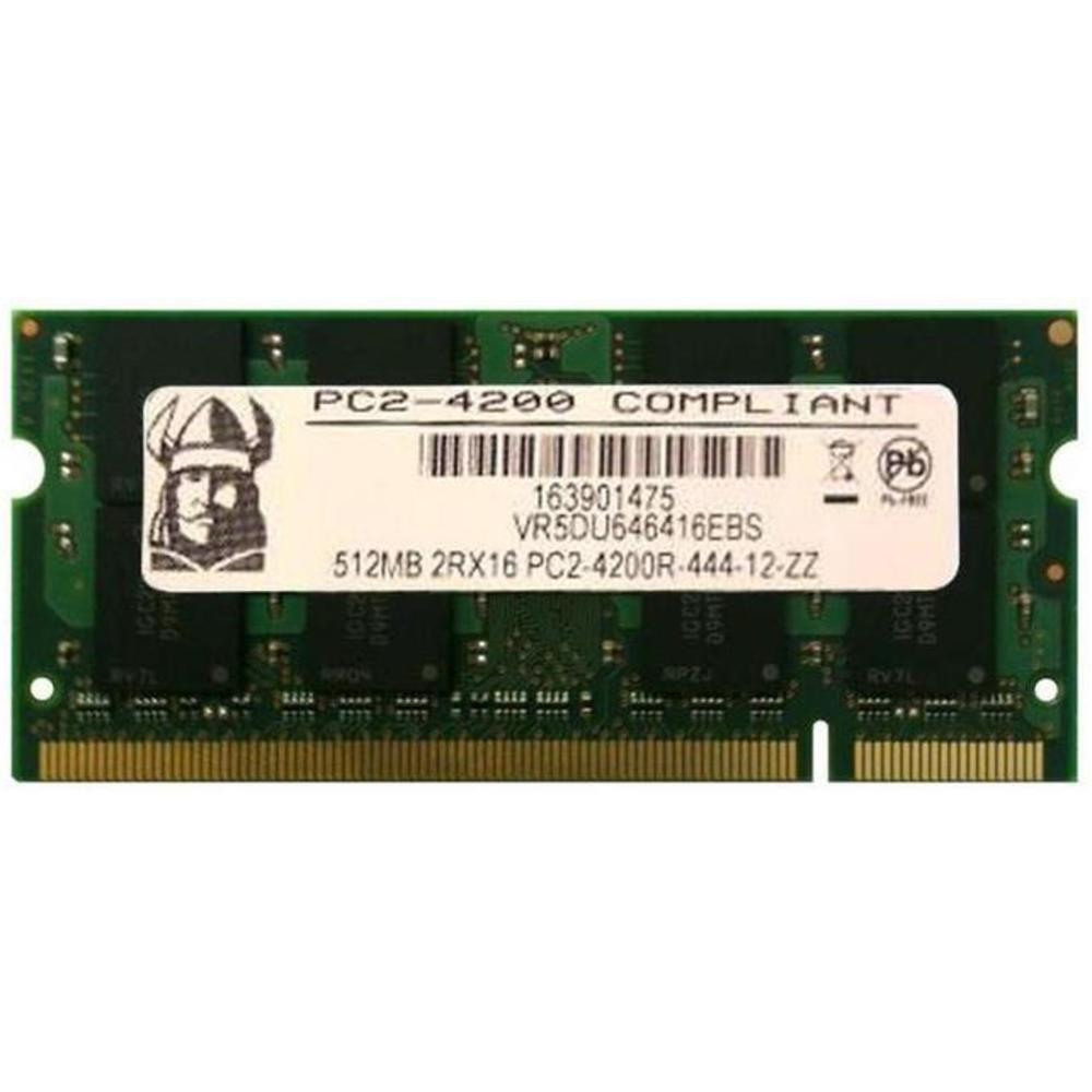 Viking VR5DU646416EBS 512 MB Memory Module - 512 MB DDR2 - PC-4200 - 200-Pin SODIMM - CL4 - Non-ECC Viking VR5DU646416EBS 512 MB Memory Module - 512 MB DDR2 - PC-4200 - 200-Pin SODIMM - CL4 - Non-ECC