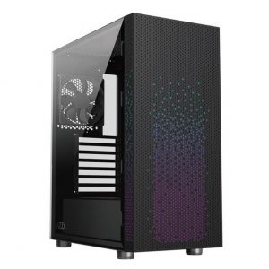 AZZA CSAZ-340F CELESTA No Power Supply ATX Mid Tower Case w/ Window Black/Black(interior)