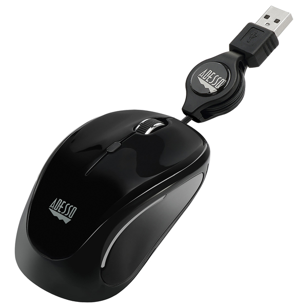 Adesso iMouse S8B iMouse S8 Illuminated Retractable USB Mini Mouse (Black) Adesso iMouse S8B iMouse S8 Illuminated Retractable USB Mini Mouse (Black)