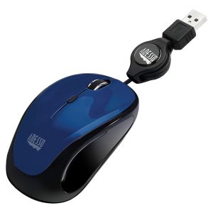 Adesso iMouse S8L iMouse S8 Illuminated Retractable USB Mini Mouse (Blue)