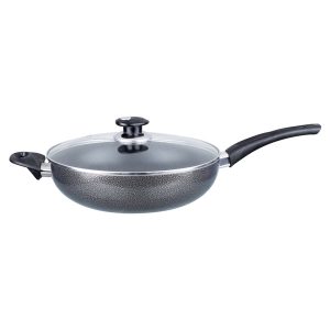BRENTWOOD(R) APPLIANCES BWL-408 Nonstick Aluminum Wok with Lid (12-Inch)
