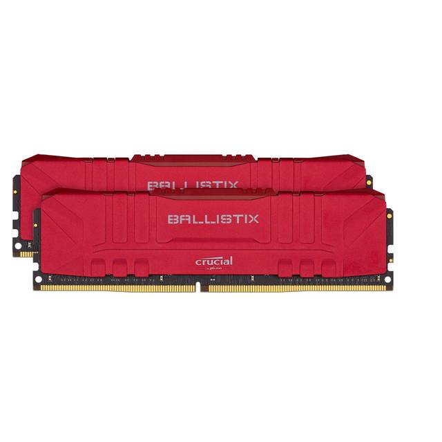 Crucial Ballistix DDR4-3000 16GB(2x 8GB)/ 1G x 64 CL15 Desktop Gaming Memory Kit (Red) Crucial Ballistix DDR4-3000 16GB(2x 8GB)/ 1G x 64 CL15 Desktop Gaming Memory Kit (Red)