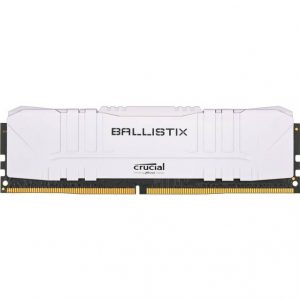 Crucial Ballistix DDR4-3200 8GB/1Gx64 CL16 Desktop Gaming Memory (White)