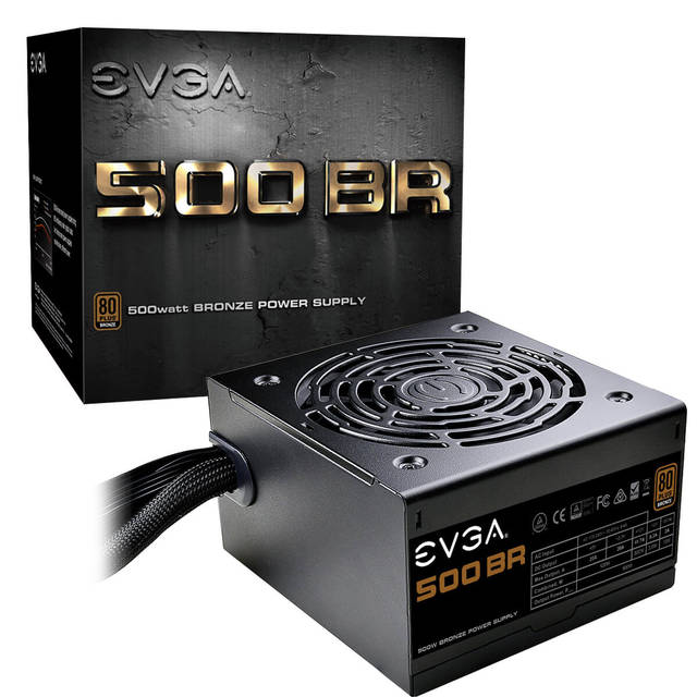 EVGA 500 BR 100-BR-0500-K1 500W 80 Plus Bronze ATX12V & EPS12V Power Supply EVGA 500 BR 100-BR-0500-K1 500W 80 Plus Bronze ATX12V & EPS12V Power Supply