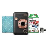 FUJIFILM 600021180 instax mini LiPlay Camera and Printer (Black)
