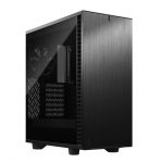 Fractal Design FD-C-DEF7C-02 Define 7 Compact Black Brushed Aluminum/Steel ATX Compact Silent Dark Tinted Tempered Glass Window Mid Tower Computer Case