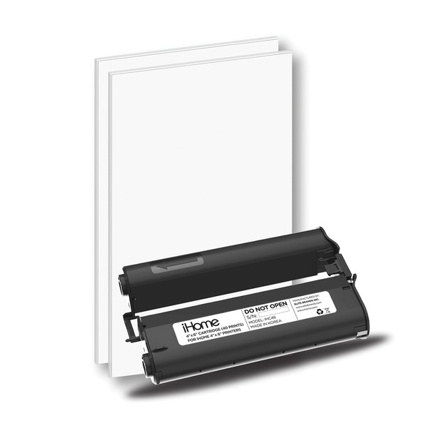 iHome IHC46-40 4-Inch x 6-Inch Ink + Paper Refill Cartridge iHome IHC46-40 4-Inch x 6-Inch Ink + Paper Refill Cartridge