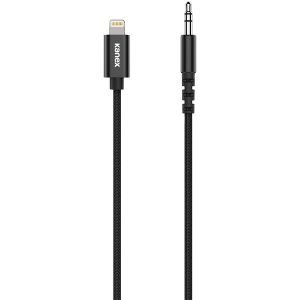 KANEX(R) K157-1311-BK3F DuraBraid Premium Lightning to 3.5 mm Audio Cable