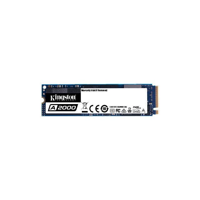 Kingston A2000 1TB M.2 PCIe Gen 3.0 x 4 Lanes Solid State Drive (3D TLC NAND) Kingston A2000 1TB M.2 PCIe Gen 3.0 x 4 Lanes Solid State Drive (3D TLC NAND)