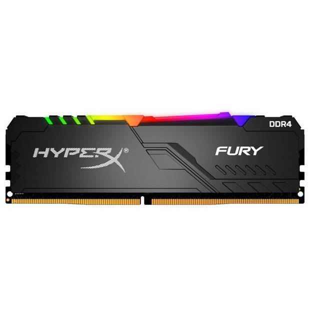 Kingston HyperX FURY RGB HX426C16FB3A/8 DDR4-2666 8GB/1Gx64 CL16 Memory Kingston HyperX FURY RGB HX426C16FB3A/8 DDR4-2666 8GB/1Gx64 CL16 Memory