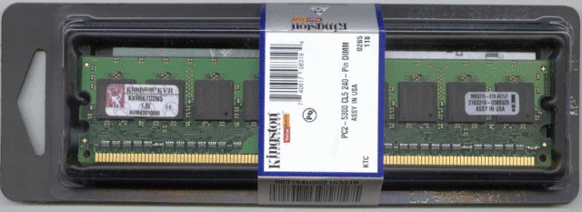 Kingston KVR667D2N5/2G DDR2-667 2GB Memory Kingston KVR667D2N5/2G DDR2-667 2GB Memory
