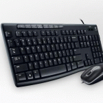 Logitech Desktop MK200 Mouse & Keyboard Combo(Black)