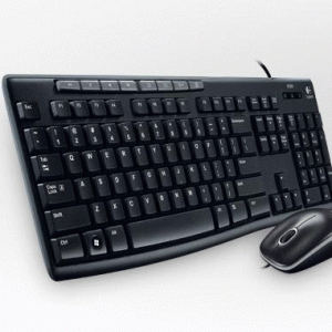 Logitech Desktop MK200 Mouse & Keyboard Combo(Black)