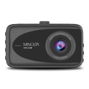 Minolta MNCD38-BK MNCD38 1080p Full HD Dash Camera with 3-Inch LCD Screen (Black)