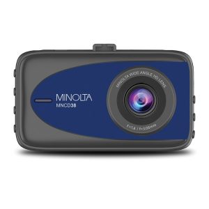 Minolta MNCD38-BL MNCD38 1080p Full HD Dash Camera with 3-Inch LCD Screen (Blue)