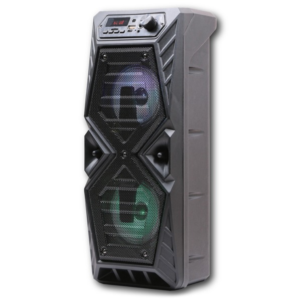 SYLVANIA SP417 20-Watt Rechargeable Disco Light-up Bluetooth Speaker with FM Radio SYLVANIA SP417 20-Watt Rechargeable Disco Light-up Bluetooth Speaker with FM Radio