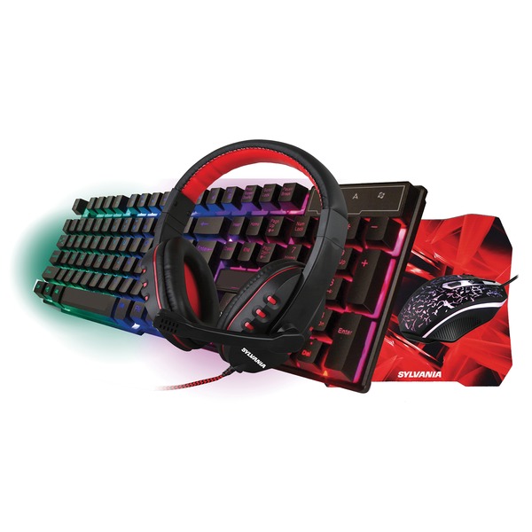 SYLVANIA SGKS100 4-in-1 Gaming Set with Keyboard SYLVANIA SGKS100 4-in-1 Gaming Set with Keyboard