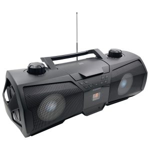 SYLVANIA SRCD1075BT Bluetooth Portable CD Radio Boombox with LED Lighting