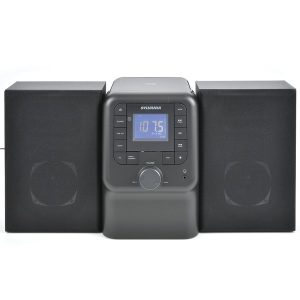 SYLVANIA SRCD2732BT-BLACK Bluetooth Micro System with FM Radio and CD Player (Black)