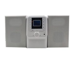 SYLVANIA SRCD2732BT-WHITE Bluetooth Micro System with FM Radio and CD Player (White)