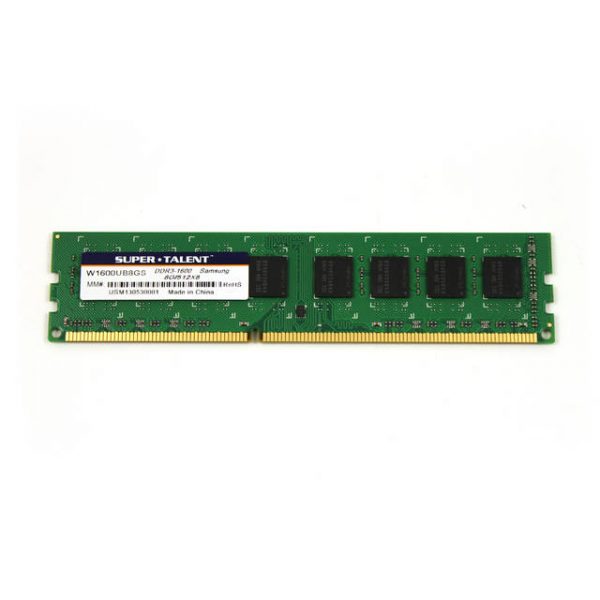 Super Talent DDR3-1600 8GB/512Mx8 Samsung Chip Memory