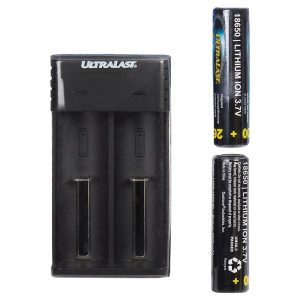 Ultralast UL1865K-26 Lithium Ion Charger/Batteries Combo Kit