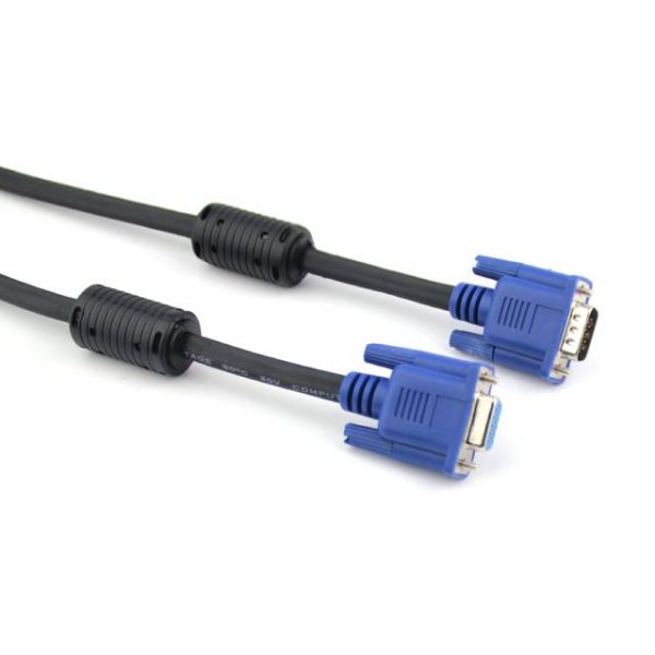 VCOM CG342AD-15 15ft VGA Male to VGA Female Extension Cable (Black)