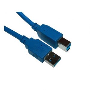 VCOM CU301-6FEET 6ft USB 3.0 Type A Male to USB 3.0 Type B Male Cable (Blue)