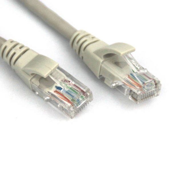 VCOM NP511-1-GRAY 1ft Cat5e UTP Molded Patch Cable (Gray)
