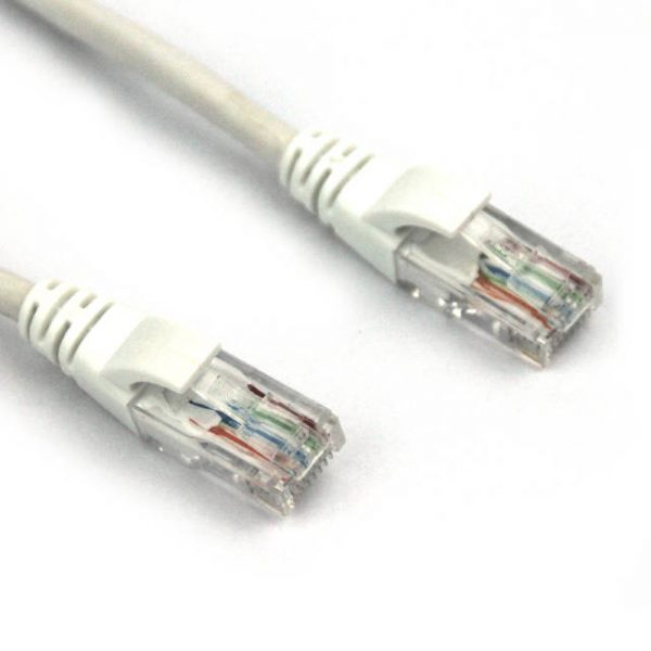 VCOM NP511-1-WHITE 1ft Cat5e UTP Molded Patch Cable (White)