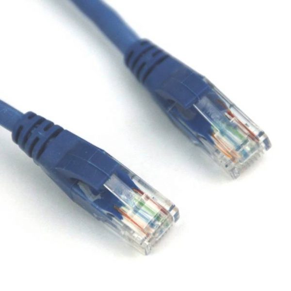 VCOM NP511-7-BLUE 7ft Cat5e UTP Molded Patch Cable (Blue)