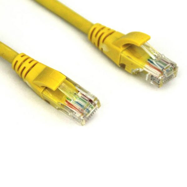 VCOM NP611-10-YELLOW 10ft Cat6 UTP Molded Patch Cable (Yellow)